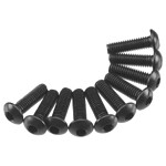 Axial AXA115 Hex Socket Button Head M3x10mm Black (10) AXIC0115