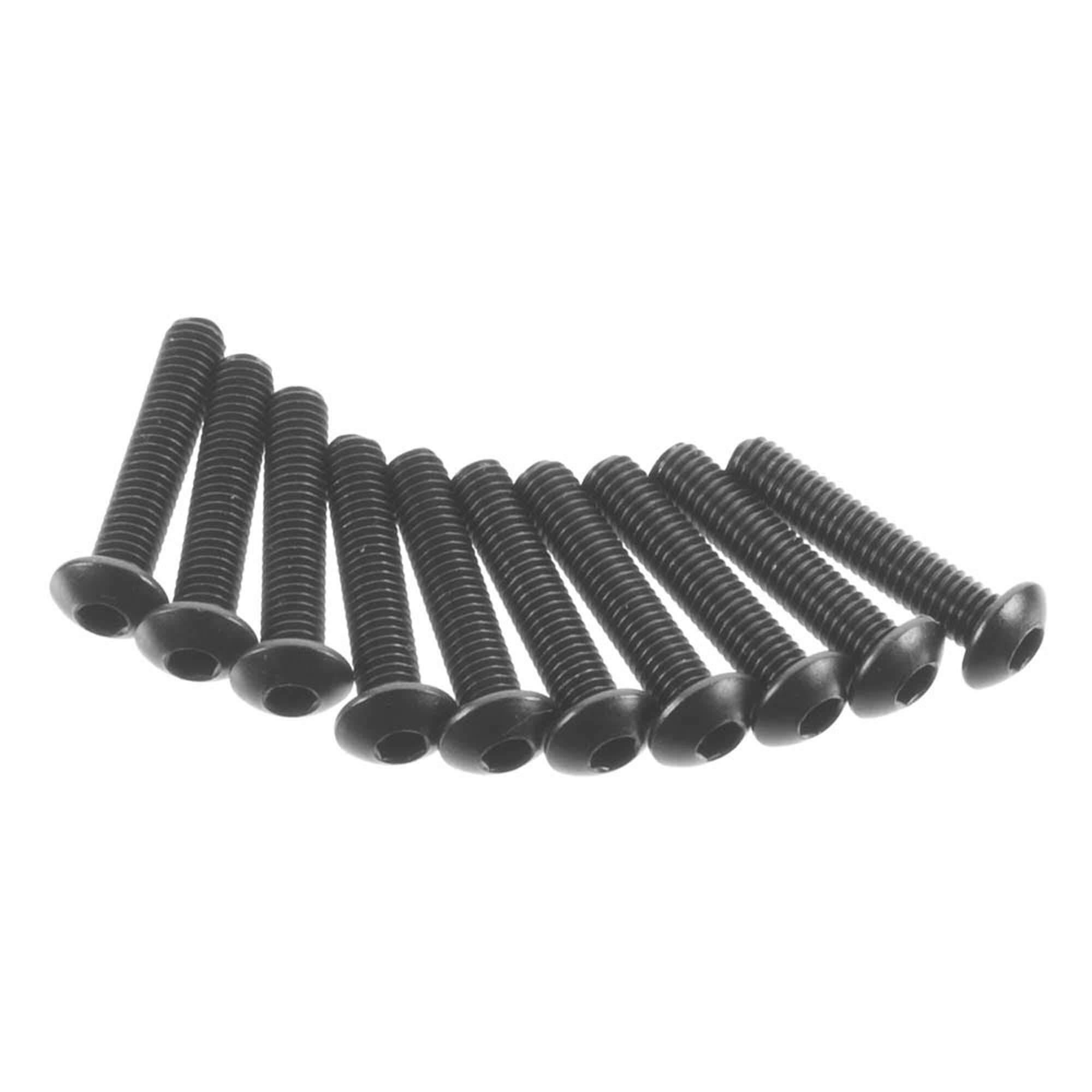Axial AXA117 Hex Socket Button Head M3x15mm Black (10) AXIC0117