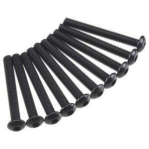 Axial AXA120 Hex Socket Button Head M3x25mm Black (10) AXIC0012