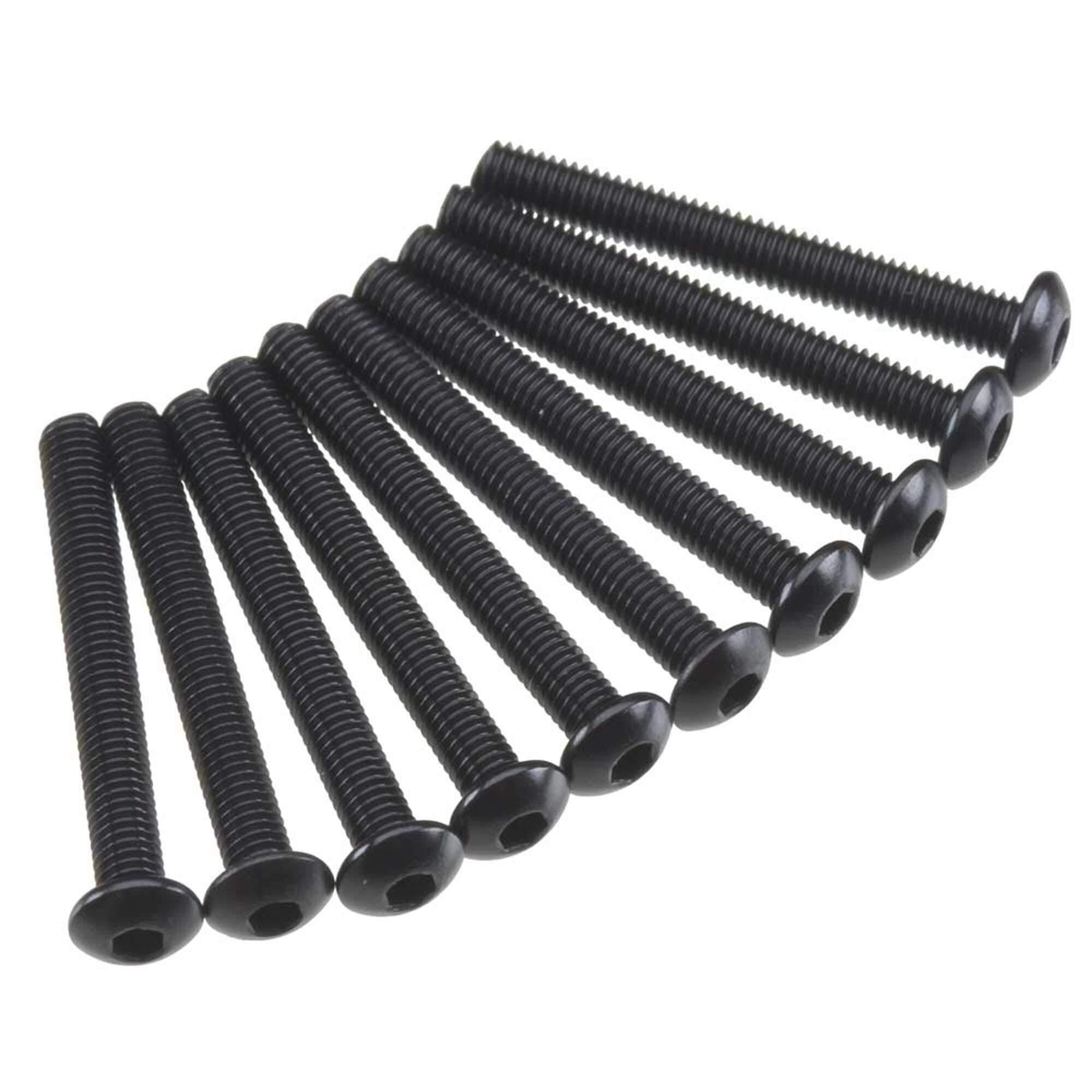 Axial AXA120 Hex Socket Button Head M3x25mm Black (10) AXIC0012