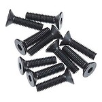 Axial AXA146 Hex Socket Flat Head M3x12mm Black (10) AXIC0146