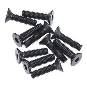 Axial AXA146 Hex Socket Flat Head M3x12mm Black (10) AXIC0146