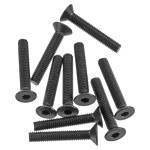 Axial AXA148 Hex Socket Flat Head M3x18mm Black (10) AXIC0148