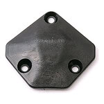 RC Motor Mount. High-quality black RC car motor mount for durability and performance. Perfect for RC racing and hobby builds.