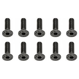 Durable black hex socket screws for RC cars, perfect for racing and hobby projects.