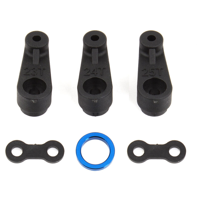 Team Associated 15.5mm B6 Servo Horn Set - asc91728-jpg Team Associated 15.5mm B6 Servo Horn Set