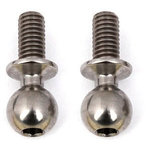 Team Associated 6mm Factory Team Heavy Duty Titanium Ball Stud Set (2)