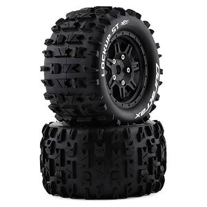 Duratrax Lockup ST Belted 3.8 Pre-Mounted Front/Rear Tires - 0 Offset
