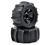 Pro-Line 1:16 Sling Shot 2.2 Sand Tires Pre-Mounted on Desperado Wheels (For E-REVO)