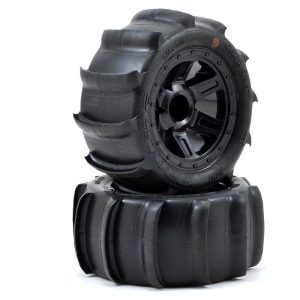 Pro-Line 1:16 Sling Shot 2.2 Sand Tires Pre-Mounted on Desperado Wheels (For E-REVO)