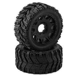 Pro-Line Masher X HP Belted 5.7 inch Tires on Raid 8x48 H24 Wheels