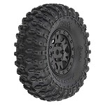 Pro-Line 1:24 Hyrax Front/Rear 1.0 inch Tires Pre-Mounted on 7mm Black Impulse Wheels (4)