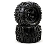 Durable all-terrain RC car tires for enhanced grip and stability.