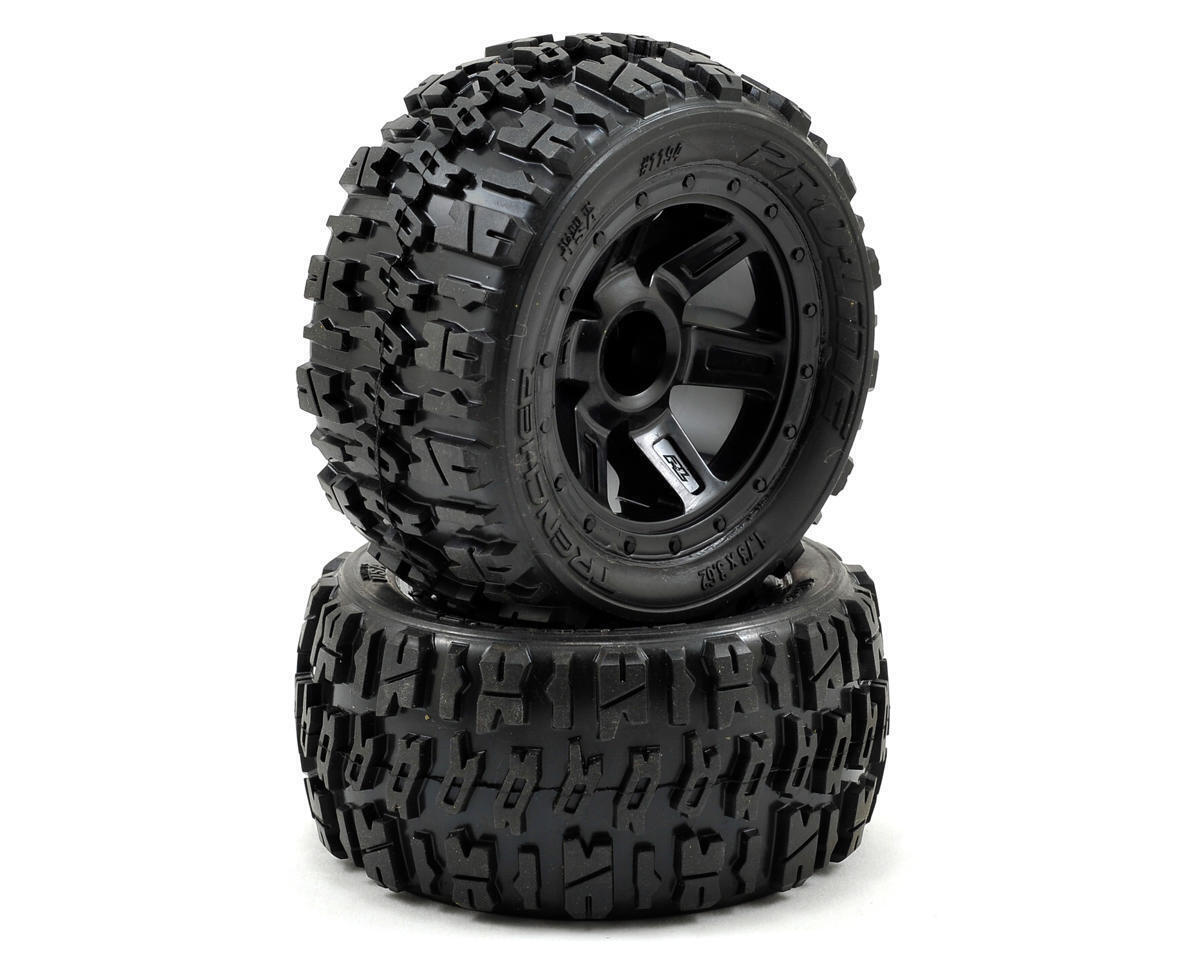 Pro-Line 1:16 Trencher 2.2 M2 Tire Pre-Mounted on Desperado Wheel (Fits E-Revo)