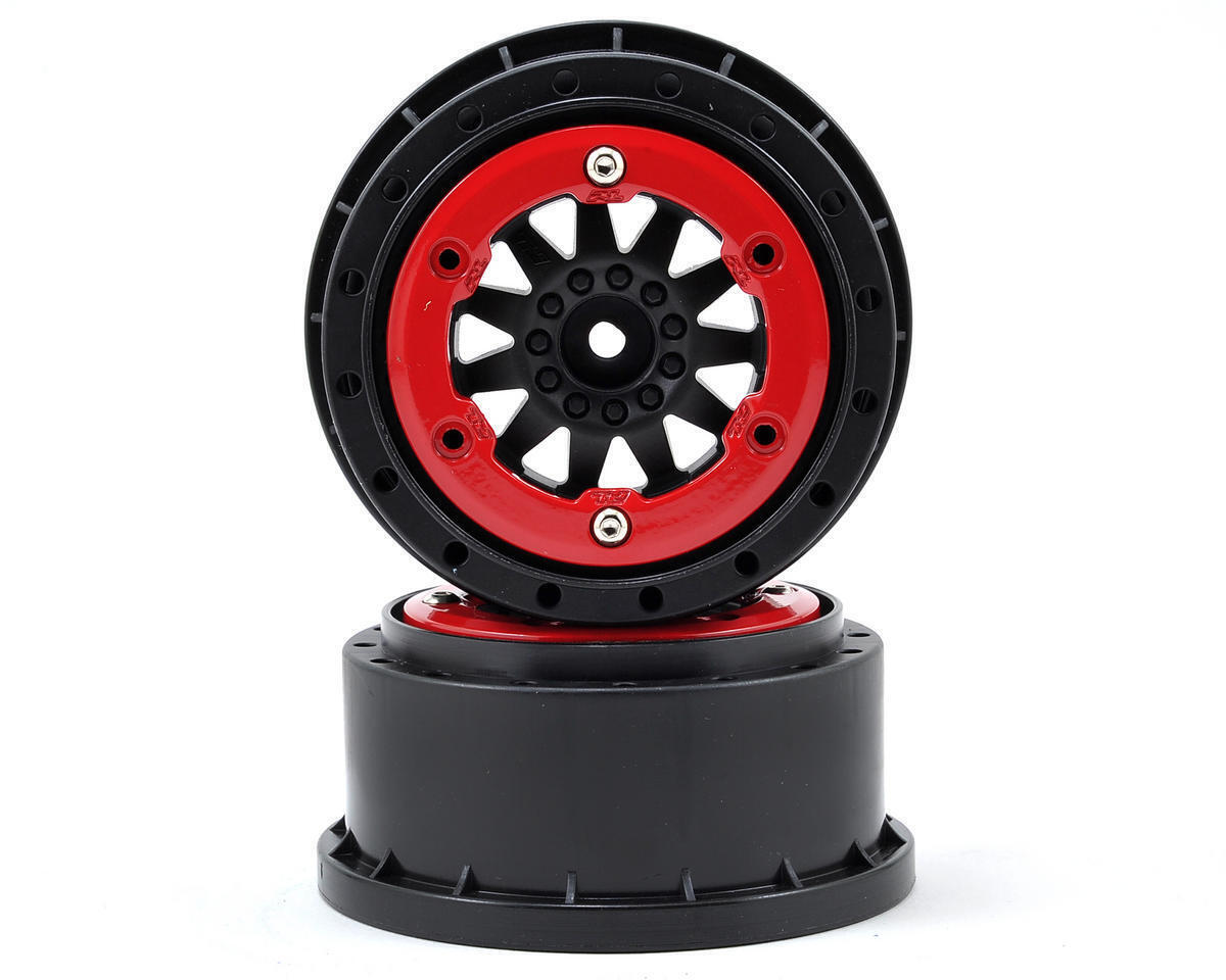 Pro-Line F11 2.2/3.0 Red/Black Bead-Loc Wheel (Fits SLH4x4 Blitz)