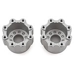 Aluminum RC car wheel hubs for improved performance and durability.