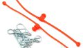 Dubro Products Body Klip Retainers Orange 2-Pack DUB2252
