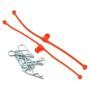 Dubro Products Body Klip Retainers Orange 2-Pack DUB2252