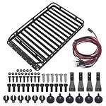 Multi-color RC car LED lighting kit with wiring harness and mounting hardware for RC cars.