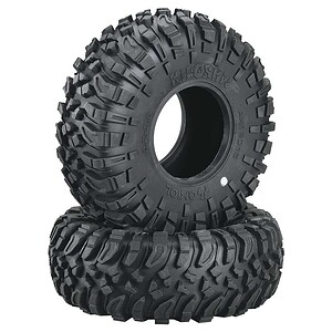 Heavy-duty rubber tires with deep treads for off-road RC car racing and adventure.