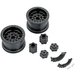 Axial 2.2 Beadlock Wheels - Black (2)