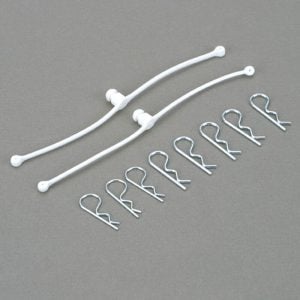 Dubro Body Klip Retainers - White DUB2246