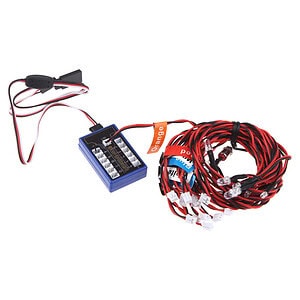 G.T.POWER 12 LED Flashing Light System for RC Cars Smart PPM/FM/FS 2.4G Trucks 1/10 RM798
