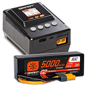 Spektrum Smart 3S 5000mAh 11.1v / S155 Charger Combo SPMXPSS300