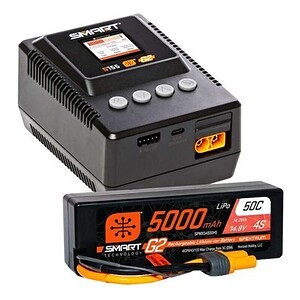 Spektrum Smart 4S 5000mAh 14.8v / S155 Charger Combo
