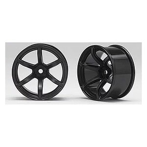 Yokomo RP Drift Wheels 6 spokes 02 offset 8 mm (black) YOKRP-6213B8