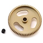 Gold gear with mounting screw.