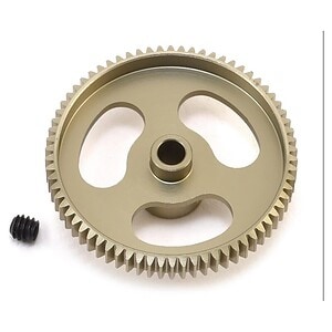 High-quality aluminum RC car gear with screw, perfect for remote control vehicles.