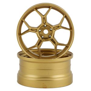 DS Racing Feathery Split Spoke Drift Rim - Gold (6mm Offset) (2) DSC-DF-006