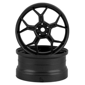 DS Racing Feathery Split Spoke Drift Rim - Gunmetal (6mm Offset) (2) DS-DF-007