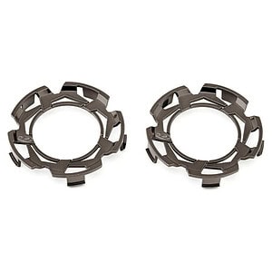 Duratrax Clip-Lock Wheel Face Black Chrome for Ripper 2.8 Wheel (2) DTX2821