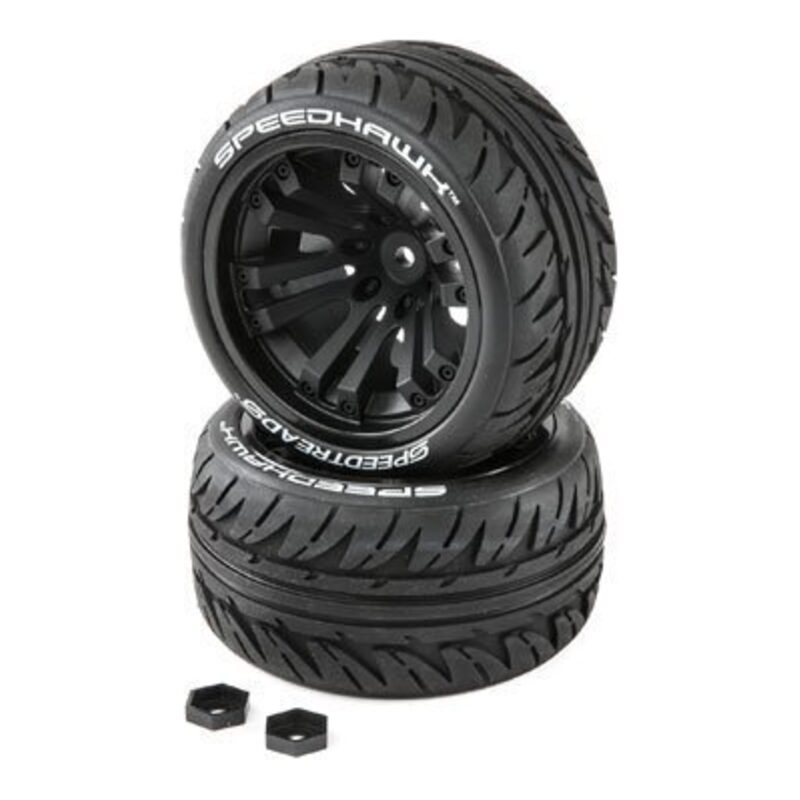 Duratrax Speedtreads Speedhawk 1:10 ST/MT Tires Pre-Mounted (2)