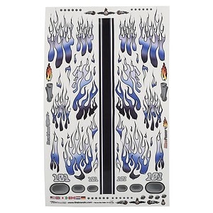 Firebrand RC Flames Ballers Decal Sheet (Blue) (8.5x14)