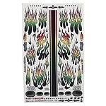 Firebrand RC Flames Rasta Decal Sheet (8.5x14)