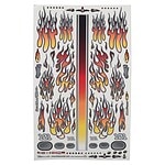 Firebrand RC Flames Fire Fade Decal Sheet (Orange/Red) (8.5x14)