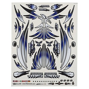 Firebrand RC Concept Phoenix Decal (Blue) (8.5x11)