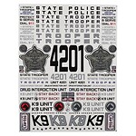 Firebrand RC State Trooper Decal Sheet (8.5x11)