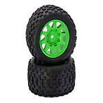 PowerHobby Scorpion XL Belted Tires & Viper Wheels (Fits Kraton/Outcast 8S) - Green