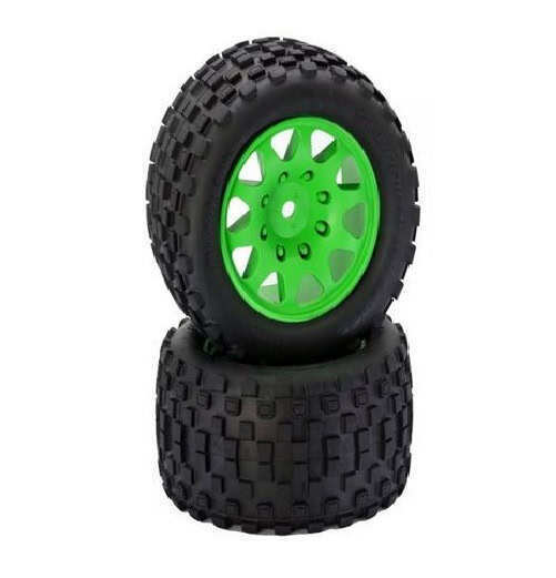 PowerHobby Scorpion XL Belted Tires & Viper Wheels (Fits Kraton/Outcast 8S) - Green - green8sarrma PowerHobby Scorpion XL Belted Tires & Viper Wheels (Fits Kraton/Outcast 8S) - Green