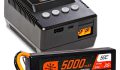 Spektrum Smart S155 Charger G2 LiPo Battery 5000 mAh 2S 7.4V IC3 50C Rating PowerStage Kit