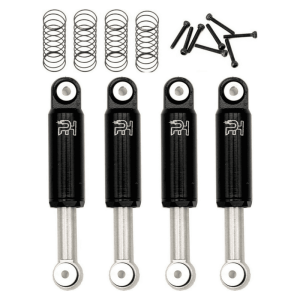PowerHobby Aluminum 32mm Internal Spring Air Shocks Axial SCX24 (Black)