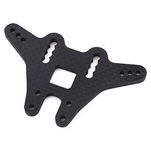 High-performance carbon fiber RC car chassis for durability and speed.