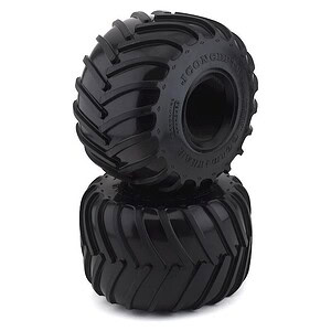 Durable black rubber tires for off-road remote control cars, perfect for rough terrains and high-speed racing.