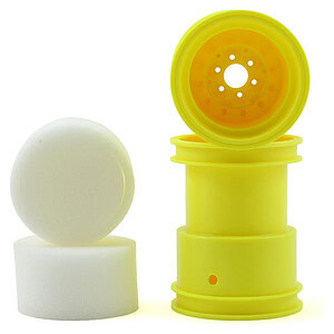 JConcepts Tribute 2.6x3.6 Monster Truck Wheel - Yellow (2)
