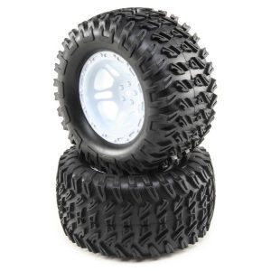 Losi TENACITY Monster Truck Tires Pre-Mounted White (2)