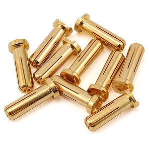 Maclan Max Current 5mm Gold Bullet Connectors (10)